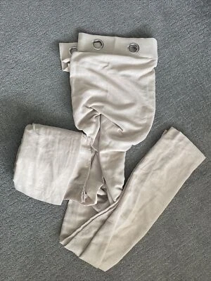 NICETOWN Cortinas Puerta Corredera Beige Patio Puerta Cortina Paneles Lino Aspecto Nuevo Foto 1 de 4