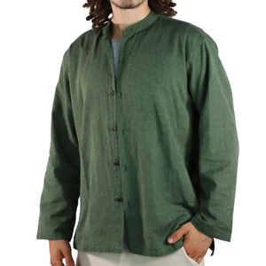 Art and Magic Men's Shirt Plain Fisherman Shirt Casual Goa Fair Shirt - Picture 1 of 26