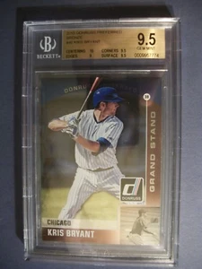 KRIS BRYANT 2015 Donruss Preferred Grand Stand Bronze #40 BGS GEM MINT 9.5 RC - Picture 1 of 1