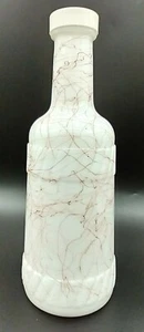 Hazel Atlas Welches Wine Bottle Decanter Red Spaghetti Drizzle 1950s Vintage - Picture 1 of 9