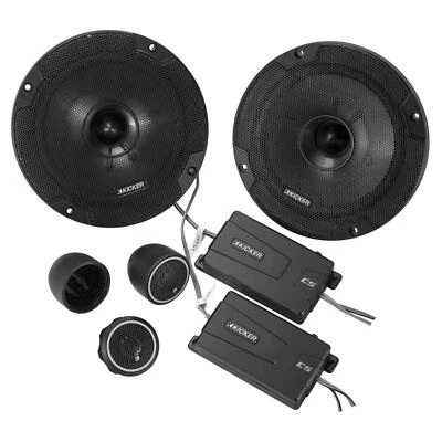 Kicker 46CSS654 CS Series 6.5" 16cm 2 Way Car Door Component Speakers 100w RMS - Image 1 of 4