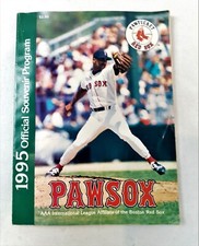 1995 Pawtucket Red Sox Official Souvenir Program Yearbook Pawsox 123