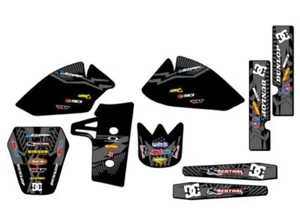 1985-2004 KX 60 MAYHEM Black Senge Graphics Kit Compatible with Kawasaki - Picture 1 of 10