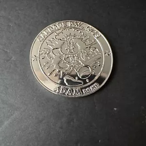 KOOL Sterling Silver plated SIMKO Adam Bomb Challenge Coin 8/50 Garbage Pail Kid - Picture 1 of 2