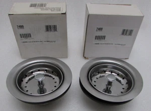 Sterling 7400 - SS Kitchen Sink Strainer Assemblies, Lot of 2 - Stainless Steel - Picture 1 of 6