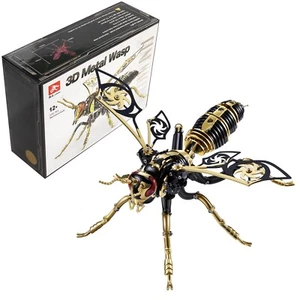3D Metal Puzzle for Adults Mechanical Wasp Model Stainless Steel Puzzles Gift - Picture 1 of 8