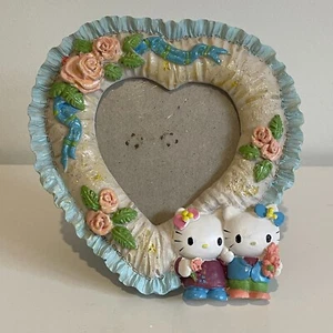 Hello Kitty & Daniel Vintage Love Heart Roses Photo Frame 14.5cm Rare - Bild 1 von 10