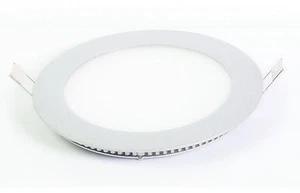 LED Ceiling Panel Emergency Round Recessed Light Flush White Fitting 3Hr Back-up - Picture 1 of 7