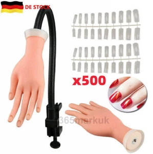 Flexible Übungshand für Maniküre und Fingernägel Modellhand Training Nageldesign - Bild 1 von 10