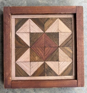 Arte de pared hecho a mano para decoración de madera de granja diseño de edredón de granero antiguo Tippecanoe vintage - Imagen 1 de 4