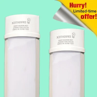 4FT 5FT 6FT LED BATTEN STRIP LIGHTS TUBE GARAGE CEILING MOUNT Cool White - Image 1 of 4