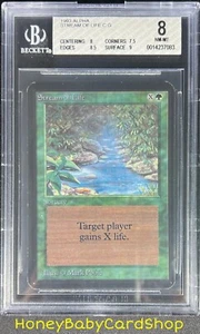MTG Limited Edition Alpha 1993 Stream of Life BGS 8.0 NM/MT Old School 93/94 - Picture 1 of 6