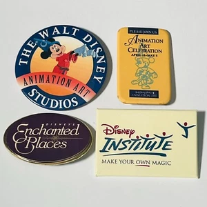 Disney Pin Back Buttons - 4 Stück - Animation Art Studios - Disney Institute - Bild 1 von 7