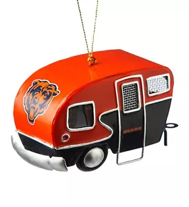 Chicago Bears Metal Vintage Style Camper Ornament - Picture 1 of 1