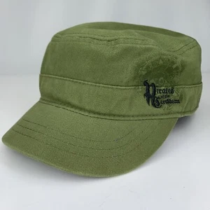Pirates of the Caribbean Dead Man's Chest Hat Green Youth Army Cadet Cap - Picture 1 of 11