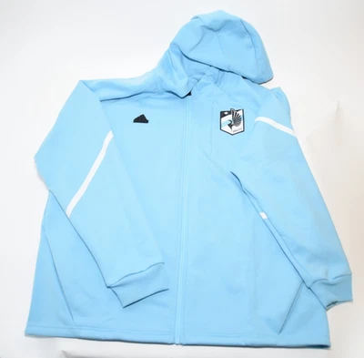 阿迪达斯男式 2XL 明尼苏达联队 MNUFC 全拉链连帽运动衫 — 第 1/4 张图片