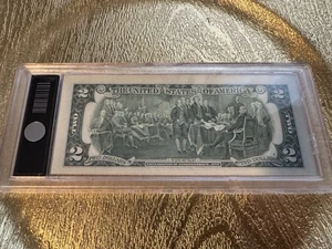 $2 North Carolina Statehood Note 2000 Colorized Uncirculated Bill in Holder/gift - Picture 1 of 5