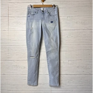 Paige Jeans Damen Größe 27 Verdugo Ankle Light Wash Distressed Patches Baumwolle - Bild 1 von 22