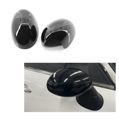 2xPer BMW MINI R55 R56 calotta specchietto pieghevole nero lucido 51162754913 - Immagine 1 di 4