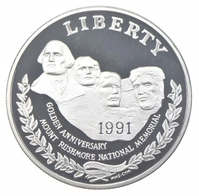 1991-S Proof Mt Rushmore Commemorative Silver Dollar $1 *0329 - Image 1 of 3