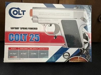 Colt 25 softair movido a mola 18200 novo lacrado - Imagem 1 de 4