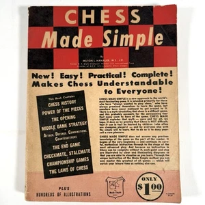 Vintage 1958 Chess Made Simple by Milton L. Hanauer Made Simple Books - Picture 1 of 20