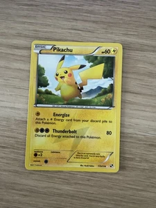 Pikachu Secret Rare 115/114 2011 Pokemon B&W Base Set LP/Excellent - Picture 1 of 2