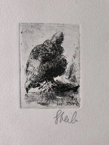 Antique/ Vintage drawing by Josef Steib etching and drypoint, Germany, 1939 - Picture 1 of 4