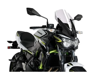 Puig New Gen Touring Screen Windshield Light Smoke for Kawasaki Z650 (20-25) - Image 1 of 4