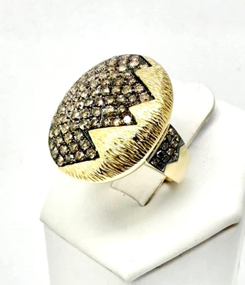 14k Yellow Gold FP 1.60 tcw Brown Natural Diamond Ring w/Card Appraisal - 7- New - Image 1 of 4