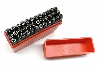 标记邮票手冲字母和数字 2.5 毫米小箱 36 件套  — 第 1/4 张图片