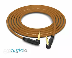 Cable de instrumento Canare Quad L-4E6S | 90° 1/4"" TS a 90° 1/4"" TS | marrón 1 pie - Imagen 1 de 1