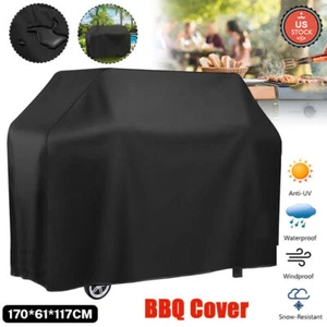 Grill BBQ Barbecue Cover 210D Oxford Fabric Cloth Heavy Duty UV Protected US - Picture 1 of 12