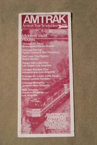 Amtrak - Midwest - West Routes - Feb 1, 1981 - Picture 1 of 2