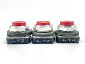 Lot of 3 ALLEN BRADLEY 800T-B SER T RED PUSH BUTTON - Picture 1 of 4