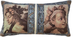 Roman Sculptures Cushion Cover Timney Fowler Fabric Studies Grey Printed - Picture 1 of 4