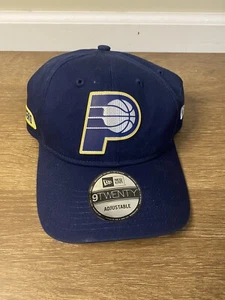 Indiana Pacers New Era 9TWENTY NBA Adjustable Strapback Hat - Picture 1 of 6