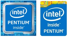 50PCS Intel Pentium inside Blue Sticker Case Badge Genuine USA Lot Wholesale OEM - Picture 1 of 3