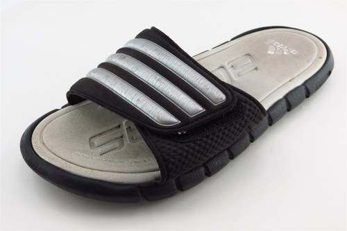 Scarpe Adidas Ragazza Ragazzo Taglia 2 M Nero Slide Sintetico
