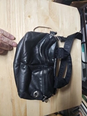 Bolso Mensajero/Hombro Tommy Hilfiger Vintage Diseñador Años 90 Cuero Negro  Foto 1 de 4