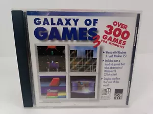 Galaxy of Games 3 PC 300 Casino Board War Space Skill Games Puzzle WINDOWS 95 98 - Picture 1 of 7