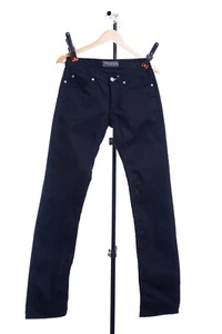 Acne Jeans Hep Slim Skinny Black Stretch Dark Wash Denim 28x34 - Picture 1 of 9