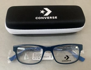 Converse Kids CV5030YG Occhiali con cerchio completo rettangolare verde acqua/blu laminato 51-17-140 - Foto 1 di 7