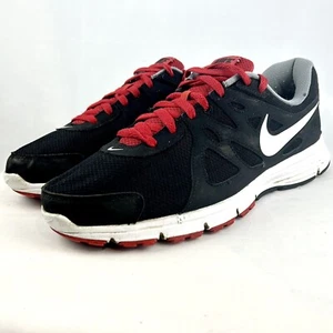 Men's 11 Nike Revolution 2 573751-016 Black White Varsity Red Shoes 2015 - Bild 1 von 10