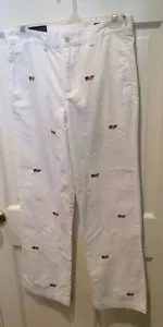 Vineyard Vines White Flag Whale Club Pants, Size 18. NWT. Nice! - Picture 1 of 11