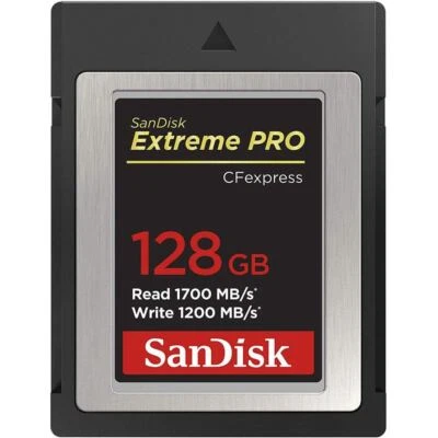 SanDisk Extreme PRO CFexpress Card Type B 1700MBs 128GB   SDCFE-128G-GN4IN - Image 1 of 4