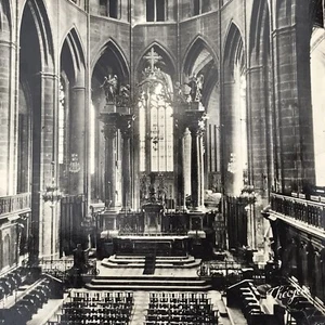 Postal de colección interior de la catedral de Narbona Francia Aude sin publicar - Imagen 1 de 4
