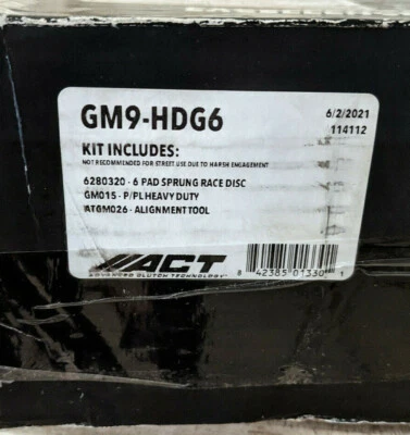 Embrague ACT resistente Race Sprung para Chevrolet Corvette Camaro GM9-HDG6 Foto 1 de 4