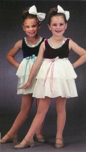 Group Lot 10 Child Sizes (1) Small & (9) XS BLUE Dance Dress Costume BABY LOVE - Picture 1 of 3