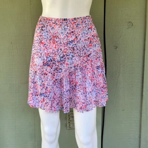 Falda floral plisada en capas Banana Republic 10 $98 nueva con etiquetas - Imagen 1 de 5